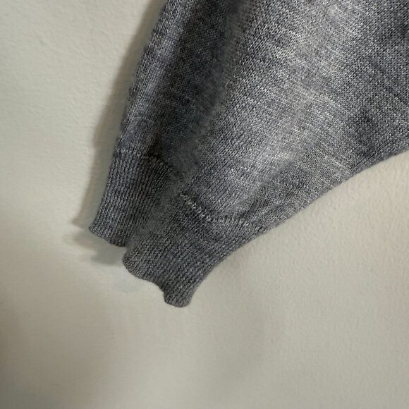 NWOT Giglio Rosso Wool Mock Neck Sweater Pullover Men's XXL Gray Italian Casual - Picture 7 of 12